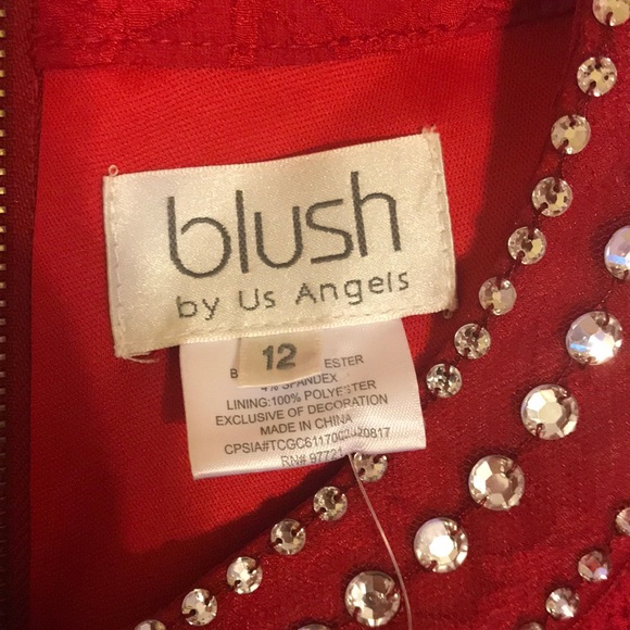 Blush by US Angels Red Dress Girls’ Size 12 NWT - Picture 3 of 4